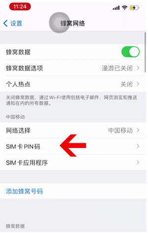 汤旺河苹果14维修网分享如何给iPhone14的SIM卡设置密码 